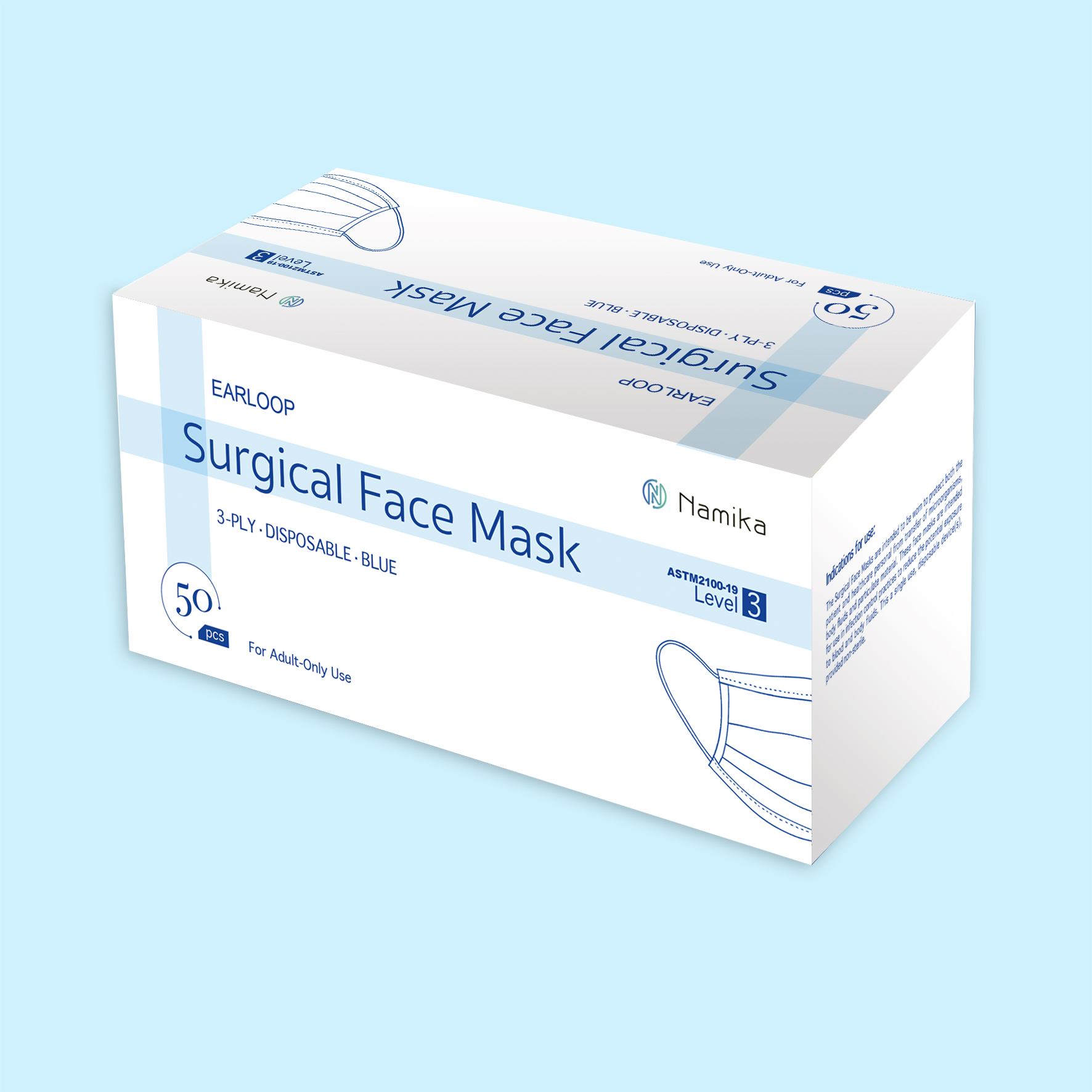 使い捨て医療用外科マスク（レベル3）